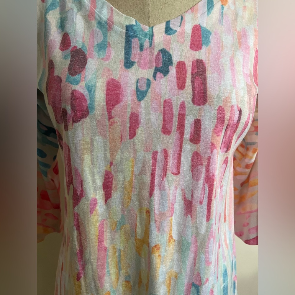 Whimsy Rose Rainbow Rain Knit Top Size Medium - Picture 2 of 6